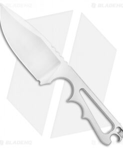 PMP Knives Pitbull Fixed Blade Knife Skeletonized (3.5" Satin)