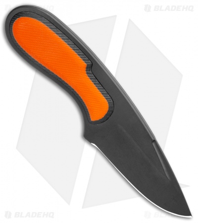 Patriot Bladewerx Elishewitz Daily Carry EDC Fixed Blade Orange G10 (2.9" Black) - Image 2