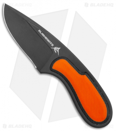 Patriot Bladewerx Elishewitz Daily Carry EDC Fixed Blade Orange G10 (2.9" Black)