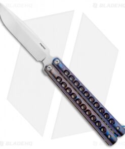 Pena Knives Custom Penasong Butterfly Knife Mokuti (4.5" Satin)