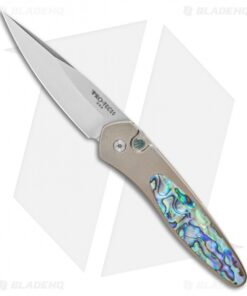 Pro-Tech Custom Newport Automatic Knife Abalone (3" Satin)