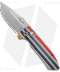 Pro-Tech Custom SBR Automatic Knife Unique Beach Day Micarta (2.6" Stonewash)