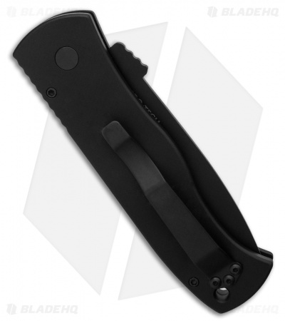 Emerson Pro-Tech CQC-7 Tanto Automatic Knife Black Aluminum (3.25" Black S45VN) - Image 3