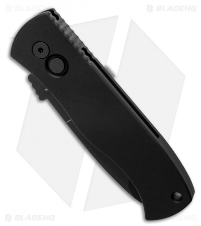 Emerson Pro-Tech CQC-7 Tanto Automatic Knife Black Aluminum (3.25" Black S45VN) - Image 2