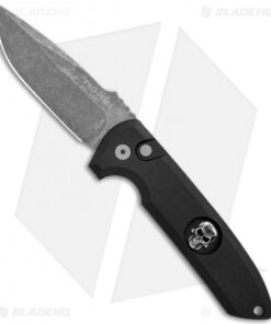 Protech Les George Rockeye Automatic Knife Bruce Shaw Skull (3.5" Acid SW)