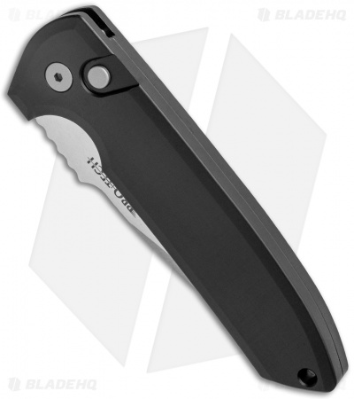 Protech Les George Rockeye Automatic Knife (3.5" Stonewash) LG301 - Image 2
