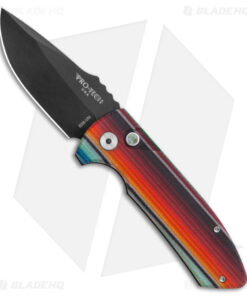 Pro-Tech SBR Micarta Custom Automatic Knife Mexican Blanket (2.6" Black)