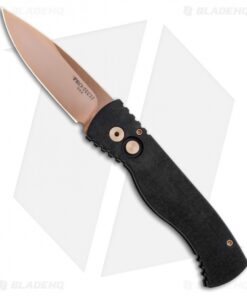 Pro-Tech TR-2 Tactical Response 2 Automatic Knife Black (3" Rose Gold)