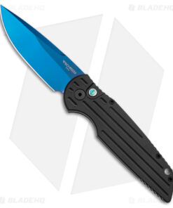 Pro-Tech TR-3 Tactical Response 3 Automatic Knife Black Aluminum (3.5" Sapphire)