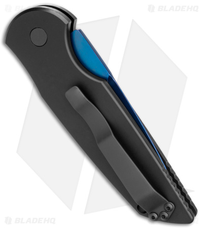 Pro-Tech TR-3 Tactical Response 3 Automatic Knife Black Aluminum (3.5" Sapphire) - Image 3