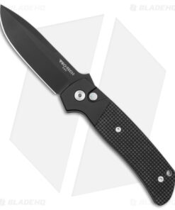 Pro-Tech Terzuola ATCF Automatic Knife Textured Black G-10 (3.5" DLC MagnaCut)
