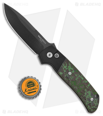 Pro-Tech Terzuola ATCF GXIII Auto Knife Green Fat Carbon (3.5" DLC MagnaCut) - Image 4