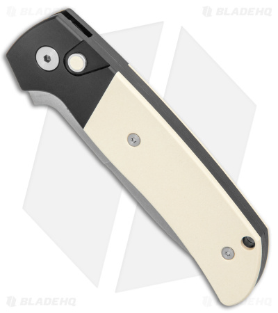 Pro-Tech Terzuola Tuxedo ATCF Automatic Knife Ivory Micarta (3.5" SW Magnacut) - Image 2