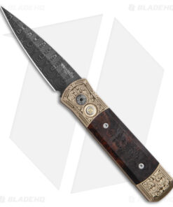 Pro-Tech Godson Ultimate Custom Auto Knife Bronze/Ironwood w/ Clip (3.2" Dam)
