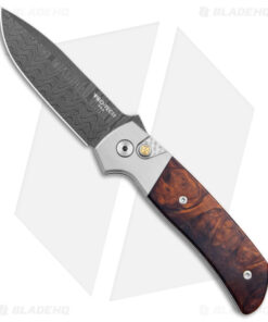 Pro-Tech Ultimate Custom Terzuola ATCF Auto Knife Steel/Ironwood (3.5" Damascus)