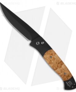 Pro-Tech Brend 1 Large Automatic Knife Maple Burl (4.6" Black) 1107