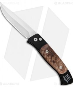 Pro-Tech Brend 2 Small Automatic Knife Maple Burl (2.9" Satin) 1206