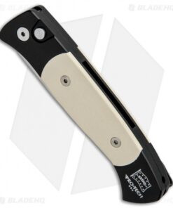 Alternative view of Pro-Tech Brend 2 Small Tuxedo Automatic Knife Ivory Micarta (2.9" Satin Serr)