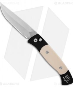 Pro-Tech Brend 2 Small Tuxedo Automatic Knife Ivory Micarta (2.9" Satin) 1251