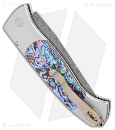 Pro-Tech Brend 3 Medium Automatic Knife Abalone (3.75" Chad Nichols Damascus) - Image 3