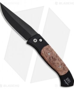 Pro-Tech Brend 3 Medium Automatic Knife Maple Burl (3.75" Black) 1307