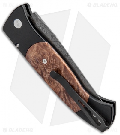 Pro-Tech Brend 3 Medium Custom Automatic Knife Cocobolo (3.75" Damascus) - Image 3