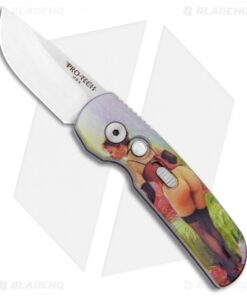 Pro-Tech Calmigo Custom CA Legal Automatic Knife Cheek Burlesque (1.9" Satin)