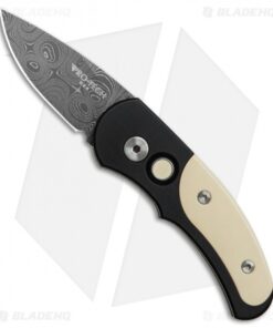 Pro-Tech J4 Runt Tuxedo Automatic Knife (1.94" Damascus) 4451-D