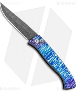 Pro-Tech Brend 2 Small Custom Automatic Knife Mokuti (2.9" Damascus)