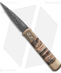Pro-Tech Godfather Custom Automatic Titanium/Mastodon Tooth (Damascus) 2017