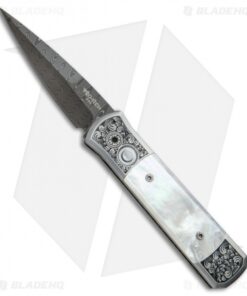 Pro-Tech Godson Ultimate Custom Knife Mother of Pearl/Stainless (3.15" Damascus)