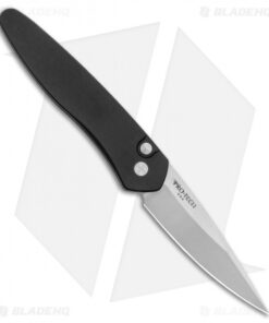 Pro-Tech Newport Automatic Knife Left Hand Black (3" Stonewash) 3405-LH