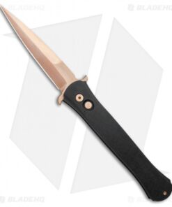 Protech Large Don Automatic Knife Black (4.5" Rose Gold) 1921-RG
