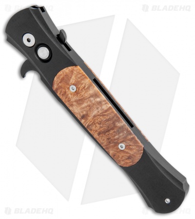 Pro-Tech Knives Large Don Knife Maple Burl (4.5" Black) 1907 - Image 2