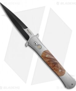 Pro-Tech Large Don Steel Custom Automatic Knife Maple Burl (4.5" Two-Tone)