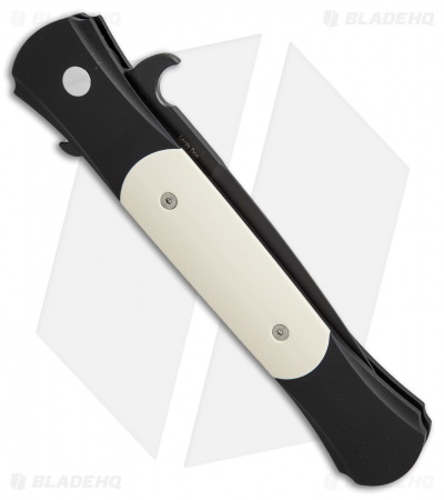 Pro-Tech Large Don Tuxedo Automatic Knife Ivory Micarta (4.5" Black) 1952 - Image 2