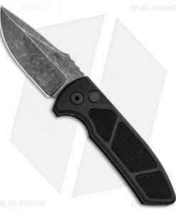 Pro-Tech Les George SBR Prototype Automatic Knife Knurled (2.6" Acid Wash)