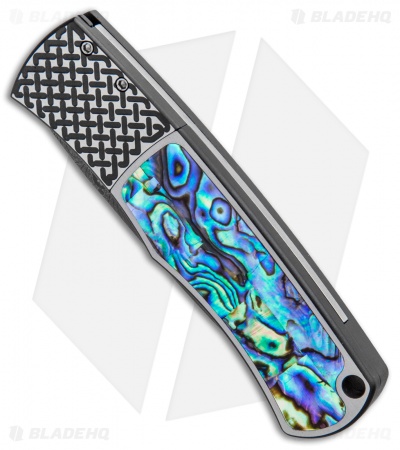 Pro-Tech Magic BR-1 "Whiskers" Custom Knife Abalone (3.125" Damascus) - Image 2