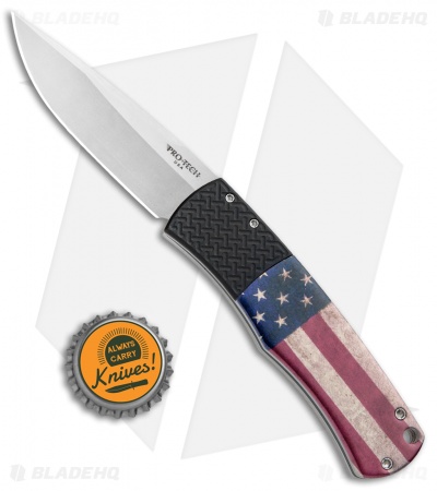 Pro-Tech Magic "Whiskers" Automatic Knife PK Vintage Flag (3.125" SW ) - Image 4