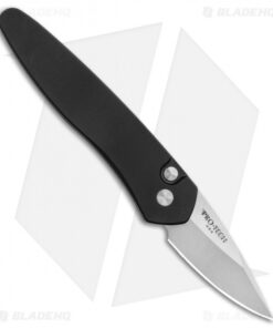 Pro-Tech Half-Breed Automatic Knife Left Hand Black (1.95" Stonewash) 3605-LH