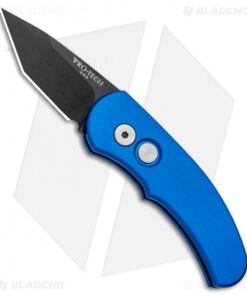 Pro-Tech Runt J4 Tanto Automatic Knife Blue (1.94" Black)