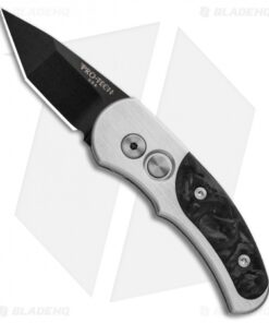 Pro-Tech Runt J4 Tanto Automatic Knife Marbled Carbon Fiber (1.94" Stonewash)