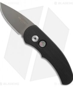 Pro-Tech Runt J4 Limited Automatic Knife Black w/ MOP Button (1.94" Gray DLC)