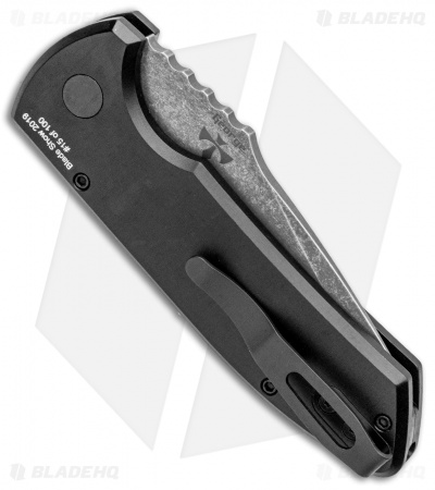 Pro-Tech SBR Blade Show Special Automatic Knife Knurled (2.6" Acid Wash) - Image 3