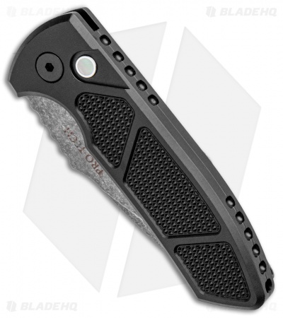 Pro-Tech SBR Blade Show Special Automatic Knife Knurled (2.6" Acid Wash) - Image 2