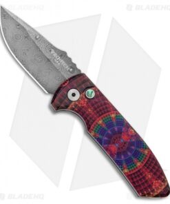 Pro-Tech SBR PK #10 Custom Anodized Automatic Knife (2.6" Damascus)