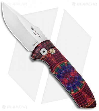 Pro-Tech SBR PK #2 Custom Anodized Automatic Knife (2.6" Stonewash)