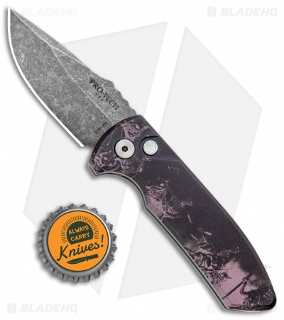 Pro-Tech SBR PK #5 Custom Anodized Automatic Knife (2.6" Acid Wash) - Image 2