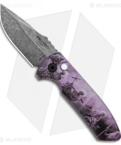 Pro-Tech SBR PK #7 Custom Anodized Automatic Knife (2.6" Acid Wash)