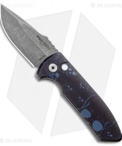 Pro-Tech SBR PK #9 Custom Anodized Automatic Knife (2.6" Stonewash)